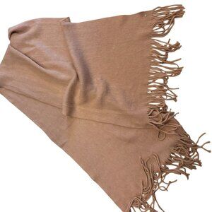 Lauren Conrad Blush Pink Fringe Scarf Wrap Acrylic Soft Cozy Lightweight